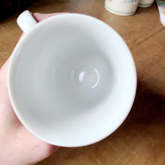 Apple Cherry Fruit Footed Mug Cup‎ Tea APPLE China Porcelain UNMARKED Tall - Picture 4 of 5